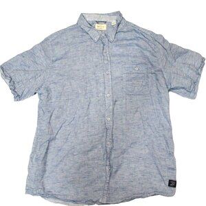 Original Weatherproof Vintage Linen  Button Down Shirt Men's Size XL